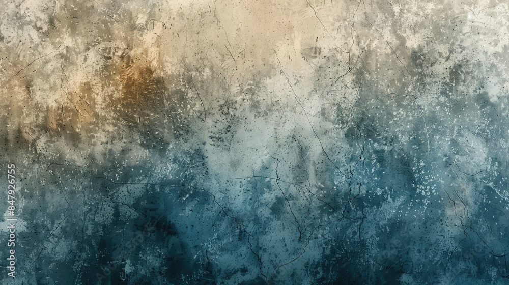 Fototapeta premium blue gray beige gradient rough texture background