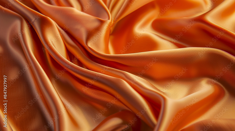 Obraz premium Orange and Bronze silk background 