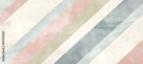 Pastel Harmony: Aesthetic Wallpaper with Light, Airy Colors and Delightful Shapes Creating Serene Ambiance