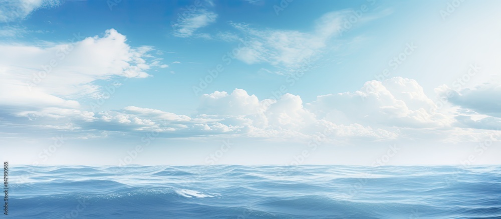 Big Ocean Waves and Clouds. Creative banner. Copyspace image Big Ocean Waves and Clouds. Creative banner. Copyspace image