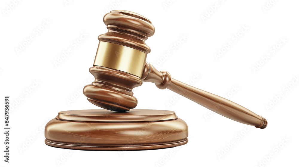A wooden gavel rests on a block, ready to strike. The gavel is a symbol of justice and authority. A wooden gavel rests on a block, ready to strike. The gavel is a symbol of justice and authority.