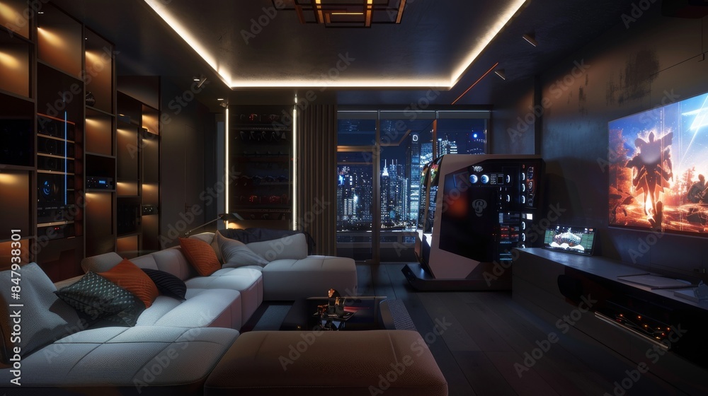 Modern luxury game room interior design Modern luxury game room interior design