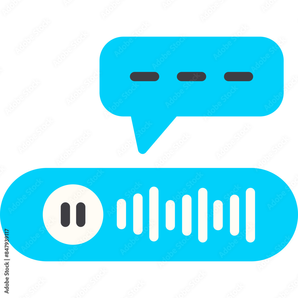 Fototapeta premium Voice Message App Icon