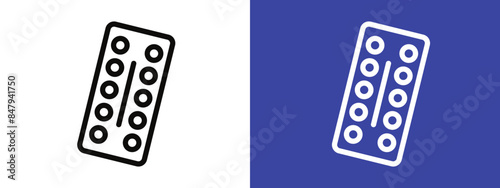 Birth Control Pills Icon Perfect for Women's Health and Family Planning