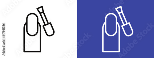 Nail Care Manicure Icon Perfect for Beauty and Nail Illustrations