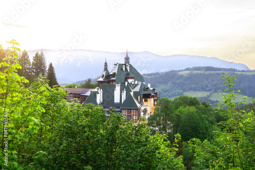 Enchanted Alpine Retreat at Dawn