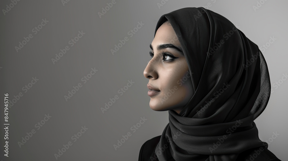 Hübsche junge muslimische Geschäftsfrau, mit Kopftuch Hübsche junge muslimische Geschäftsfrau, mit Kopftuch