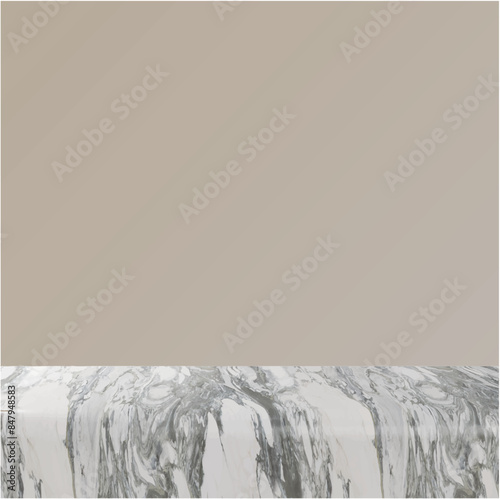 marble  table top 3d vector
