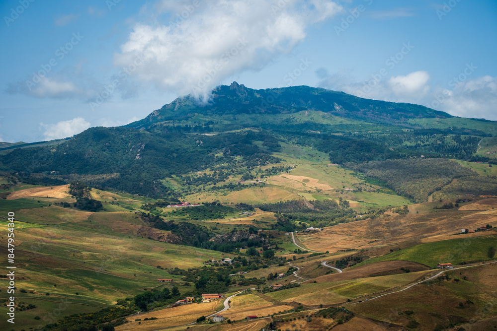 Obraz premium Sicily Italy Madonie national park landscape view 