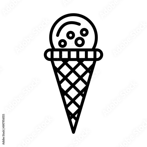 Icecream line icon