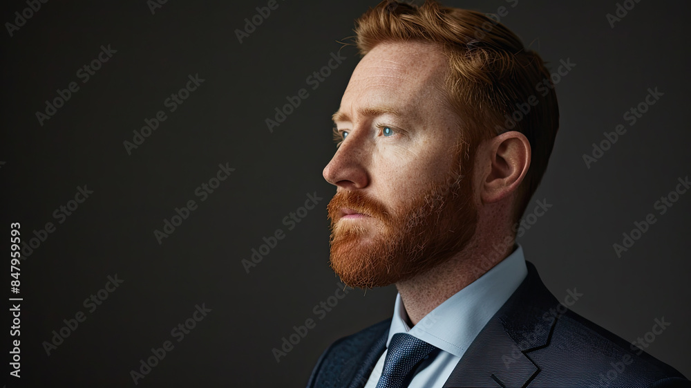 Portrait, ein Geschäftsmann auf dunklem Hintergrund. Portrait, ein Geschäftsmann auf dunklem Hintergrund.