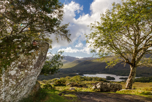 Landscape with clouds and lake 5