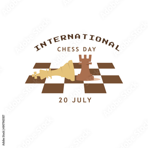 INTERNATIONAL CHESS DAY VECTOR DESIGN