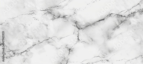 Soft White Marble with Delicate Veins: