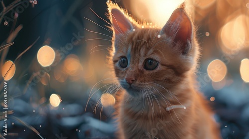 An Adorable Small Feline