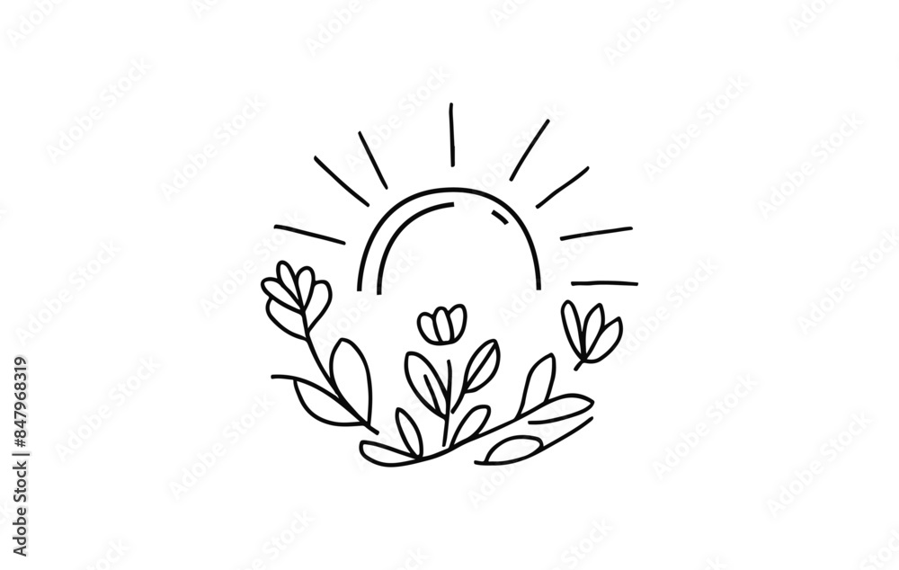 illustration of a flower illustration of a flower