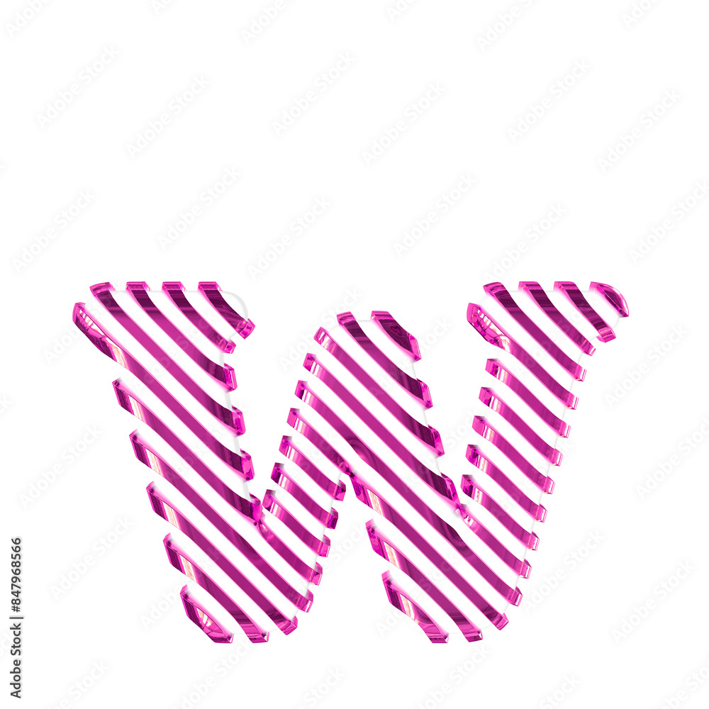 White symbol with purple diagonal ultra thin straps. letter w White symbol with purple diagonal ultra thin straps. letter w