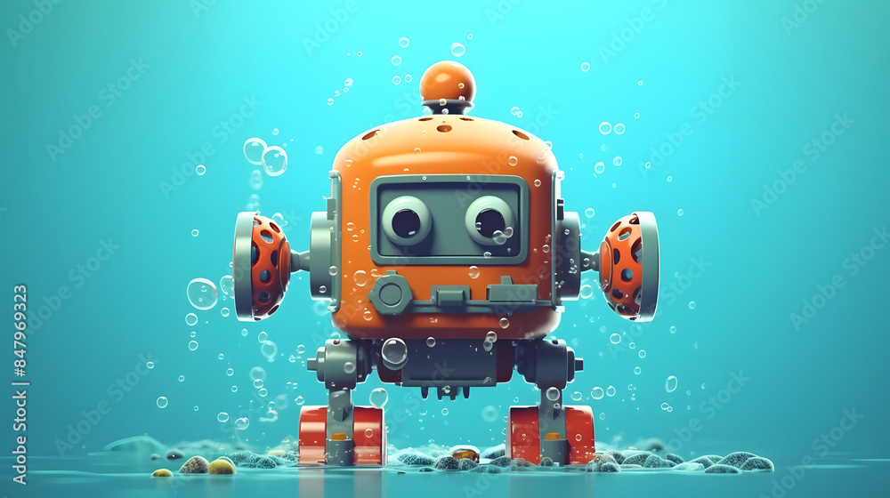 Underwater Robot 3d Character Underwater Robot 3d Character