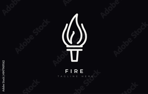 fire strike logo concept