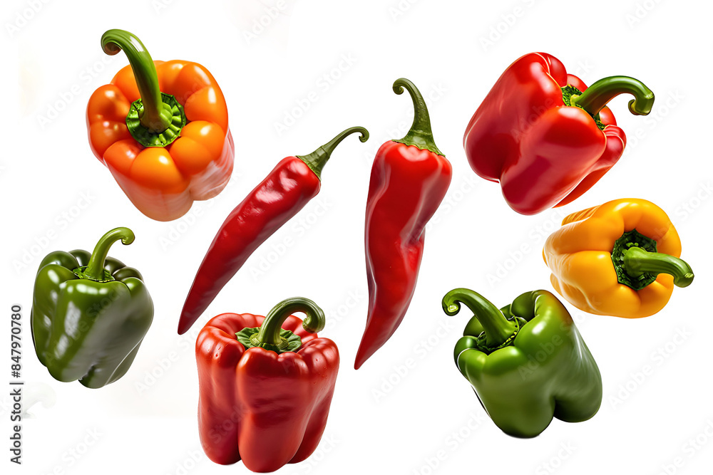 bell pepper isolated on transparent background bell pepper isolated on transparent background