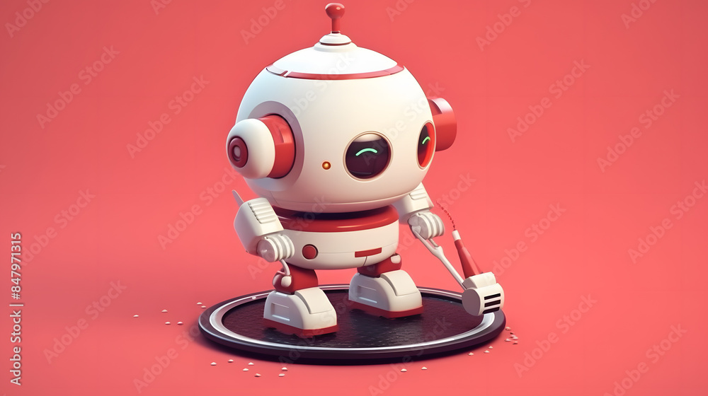 Robot Vacuum Cleaner Robot 3d Character Robot Vacuum Cleaner Robot 3d Character