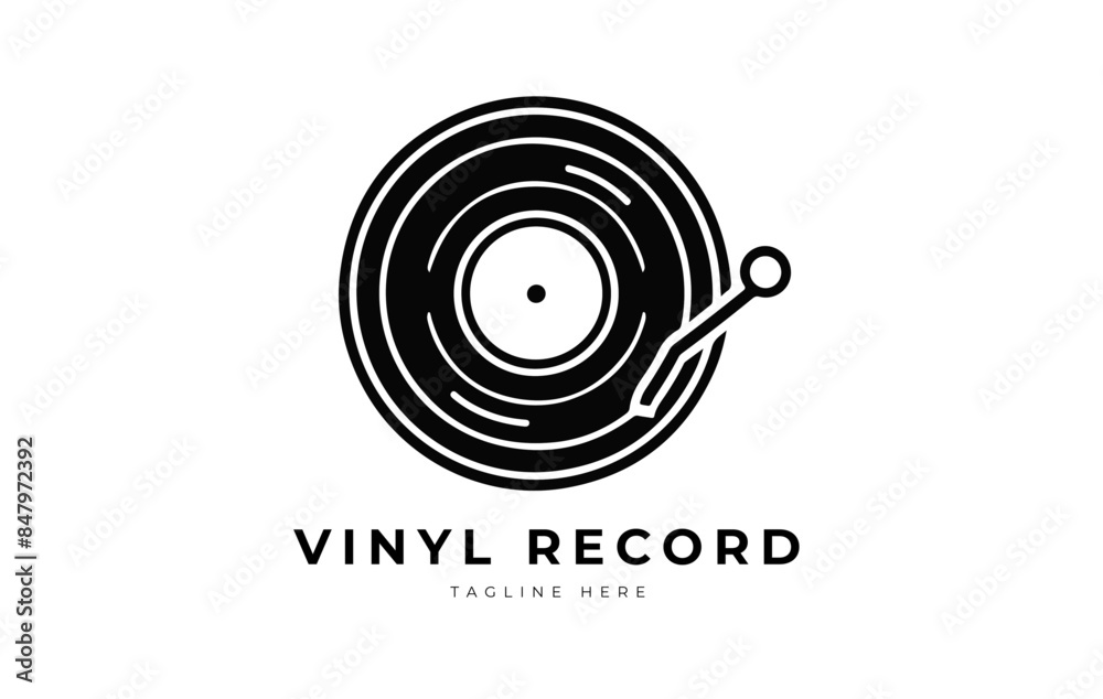 vinyl record logo design vinyl record logo design