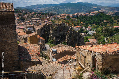 Nicosia, Sicily little medieval town in Enna province Madonie national park 