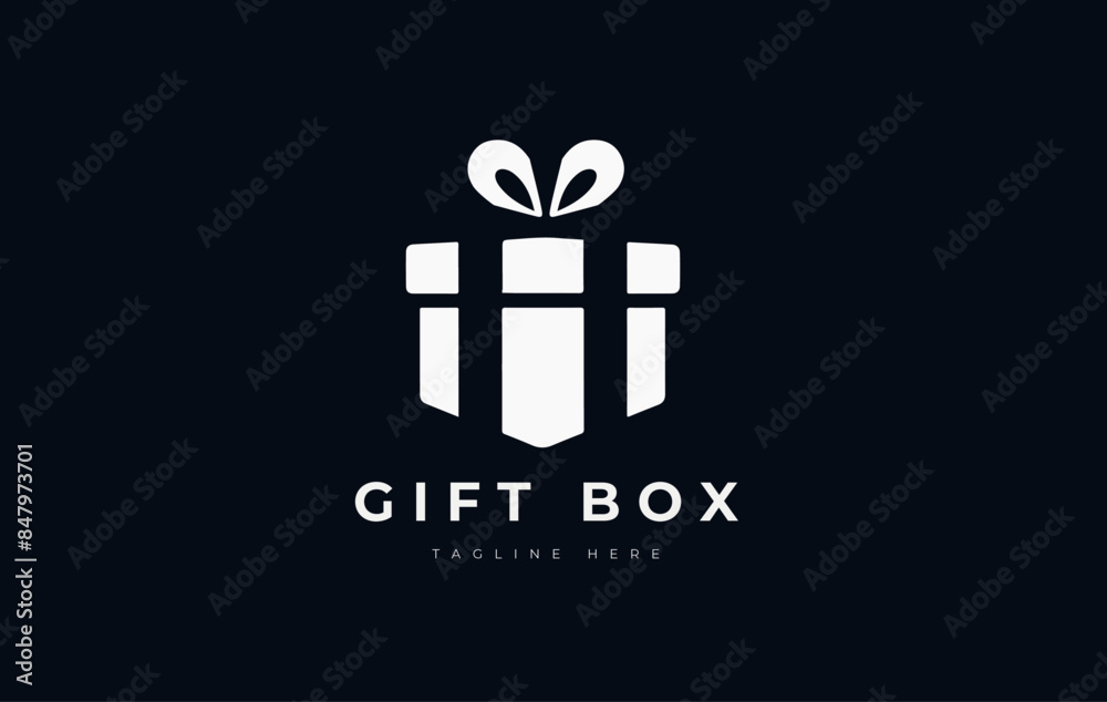 gift box with ribbon logo gift box with ribbon logo