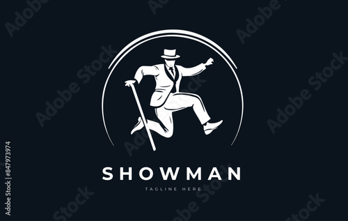 circus showman illustration