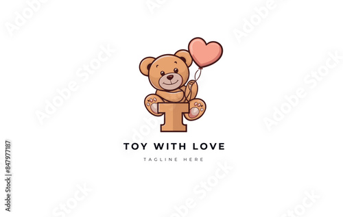  teddy bear logo icon