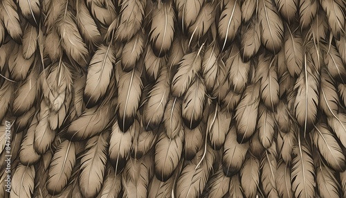 brown feather background