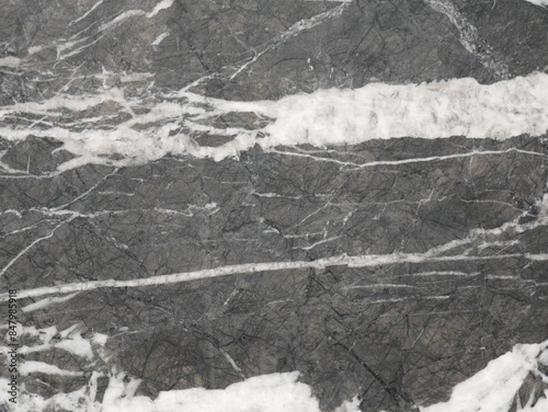 Grey marble tile texture. Natural stone patern.  Luxury background best for wallpaper. photo