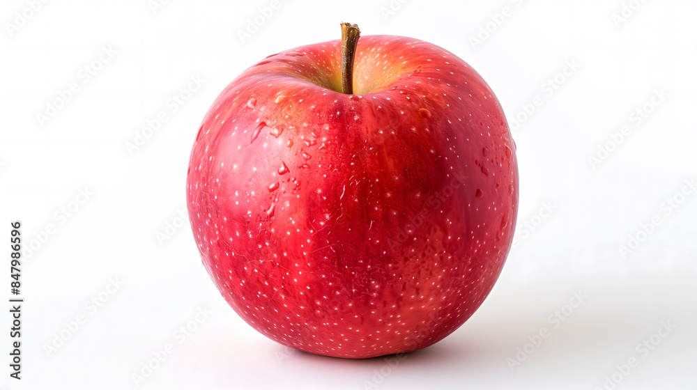 A red apple isolated on white background A red apple isolated on white background