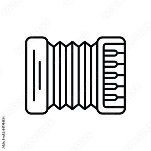 Accordion vector icon