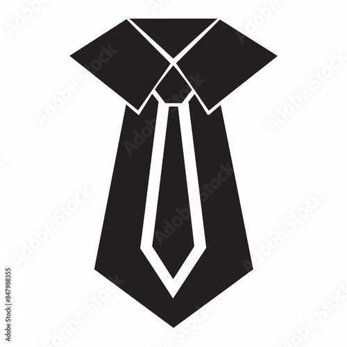 black tie isolated on white