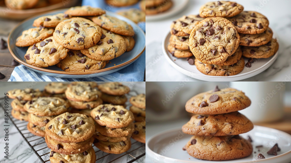 chocolate chip cookies on a plate chocolate chip cookies on a plate