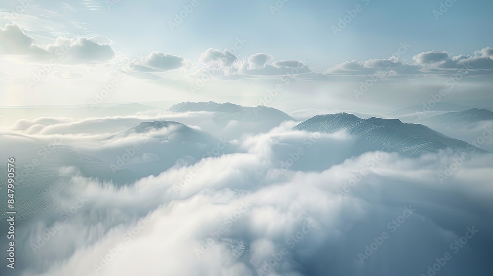 Hazy day on inversion weather and fog Hazy day on inversion weather and fog