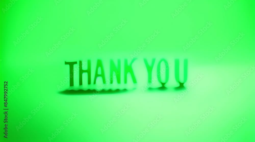 animated thank you text with light effects, 4k resolution footage, generated ai animated thank you text with light effects, 4k resolution footage, generated ai