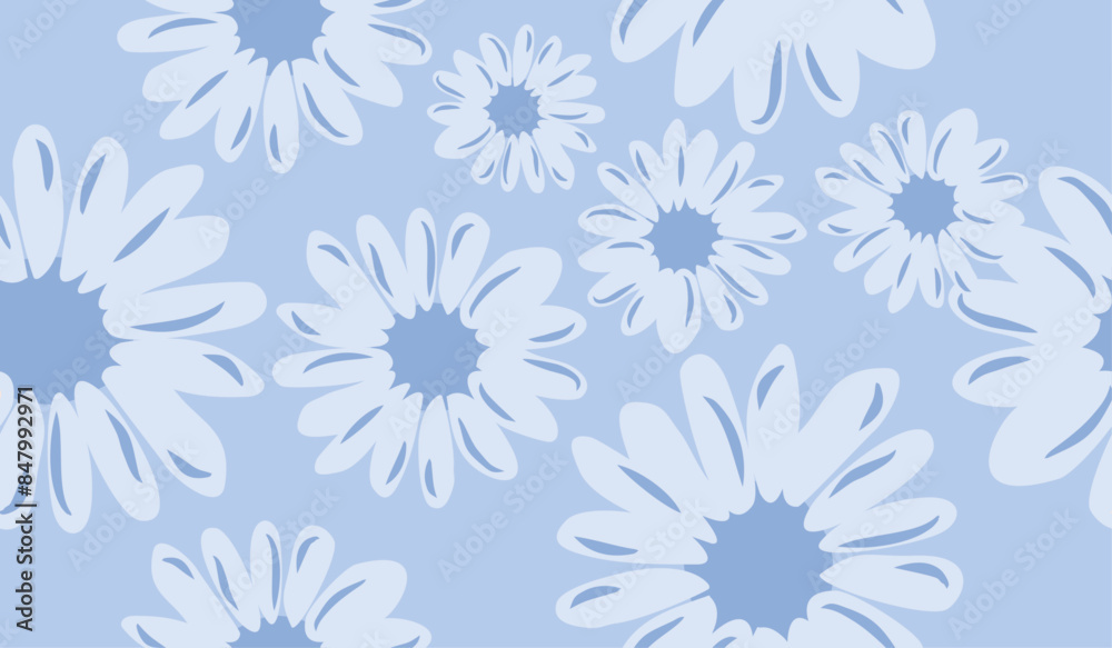Cute sunflower pattern background vector design Cute sunflower pattern background vector design