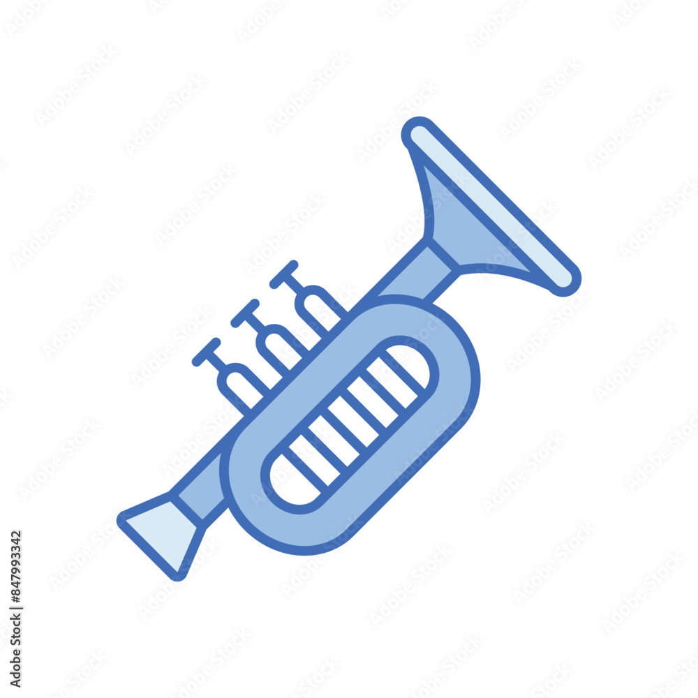 Trumpet vector icon Trumpet vector icon