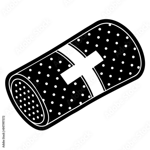 bandage vector silhouette illustration svg file