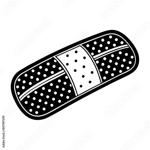 bandage vector silhouette illustration svg file