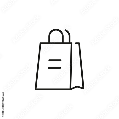 Shopping Bag icon. Simple shopping bag icon for social media, app, and web design. Vector illustration.