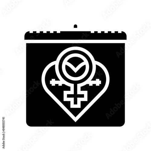 zero tolerance for female genital mutilation glyph icon vector. zero tolerance for female genital mutilation sign. isolated symbol illustration