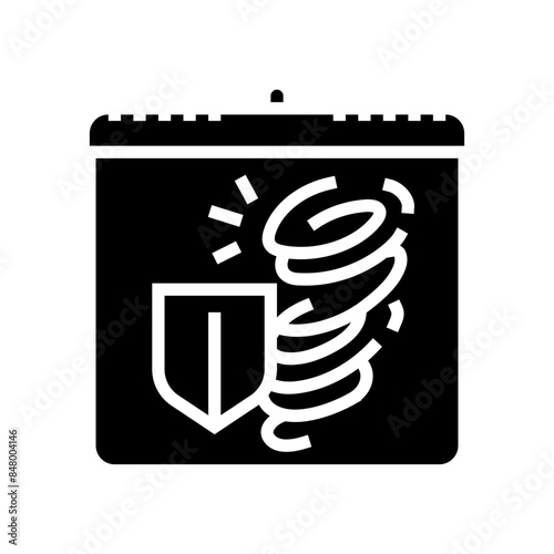 disaster reduction international day glyph icon vector. disaster reduction international day sign. isolated symbol illustration