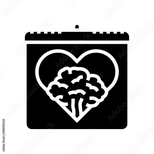 forests international day glyph icon vector. forests international day sign. isolated symbol illustration