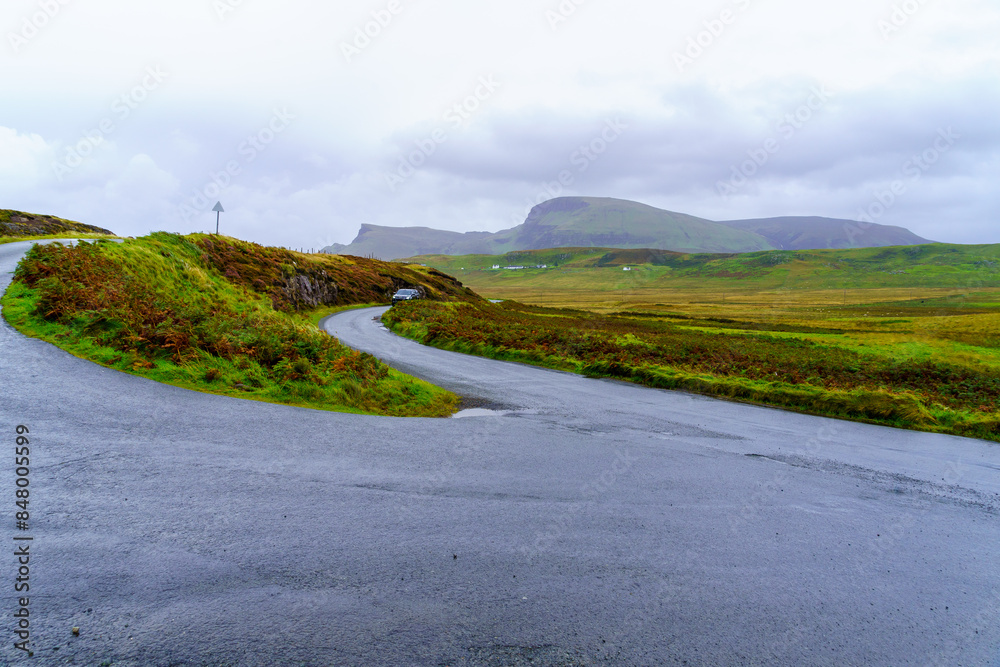 Countryside and mountain landscape, Isle of Skye