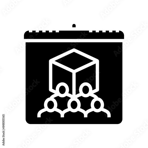 cooperatives international day glyph icon vector. cooperatives international day sign. isolated symbol illustration