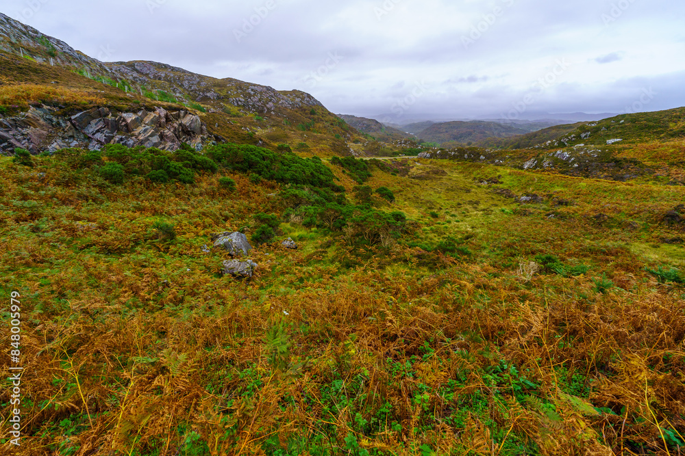 Loch Assynt landscape, in the Highlands Loch Assynt landscape, in the Highlands