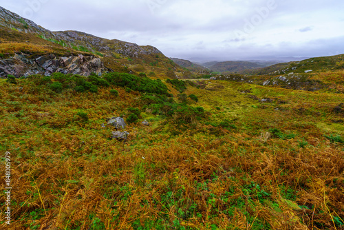 Obraz na płótnie Loch Assynt landscape, in the Highlands w salonie